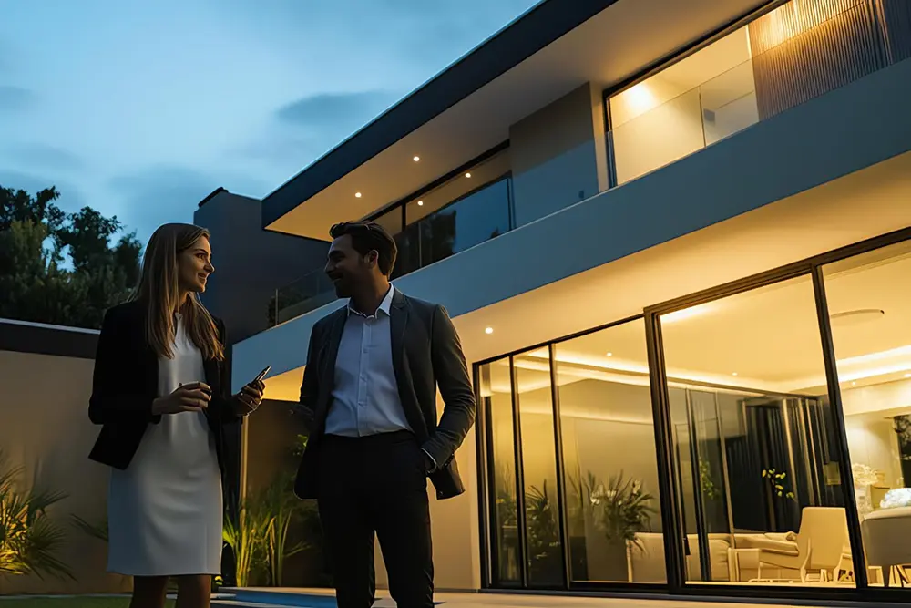 Concesionario de Ferrari muy luminoso y de alto estanding